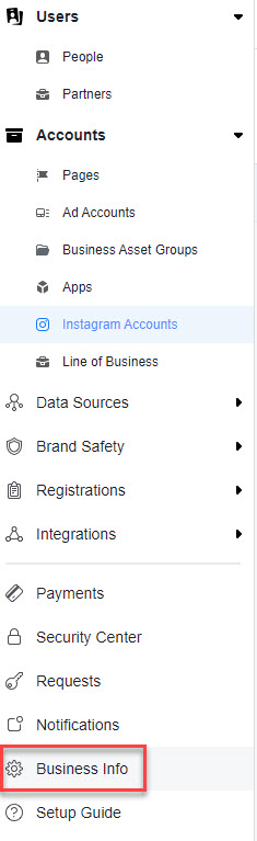 Facebook Partner Business ID