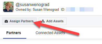 assign partner in facebook business manager