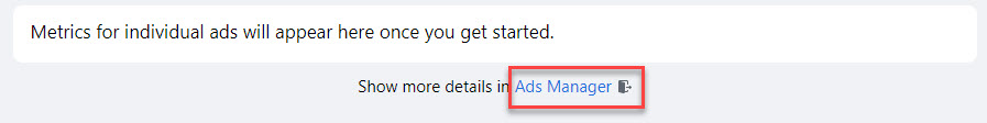 Link to Ads Manager